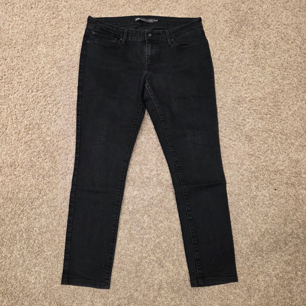 Levi's black demi curve, mid rise skinny sz12/31
